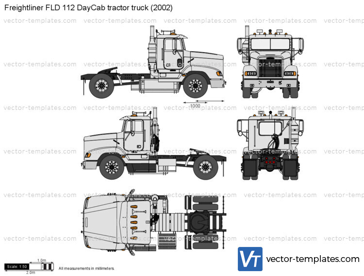 Freightliner FLD 112 DayCab tractor truck