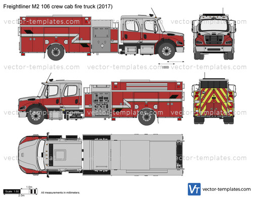 Freightliner M2 106 crew cab fire truck