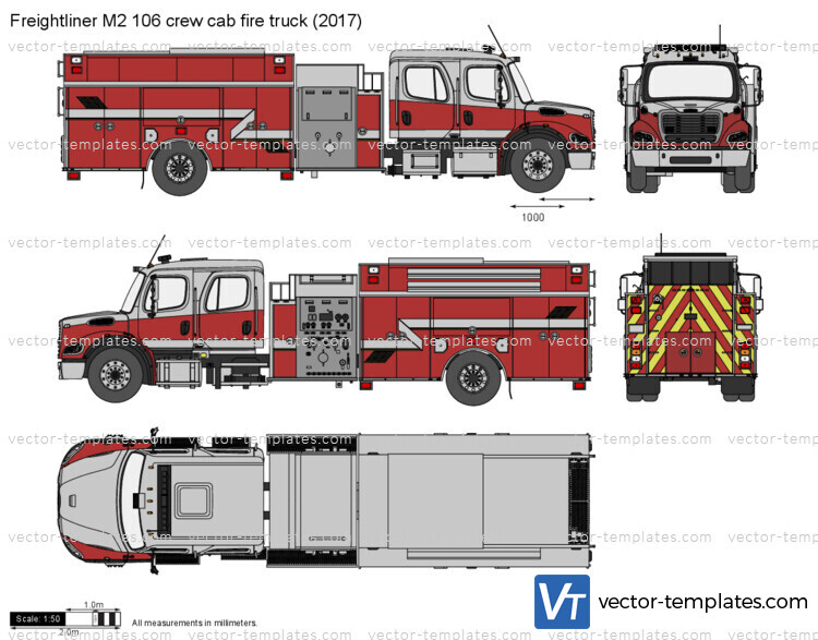 Freightliner M2 106 crew cab fire truck