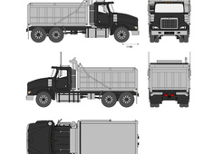 International PayStar dump truck 3-axle