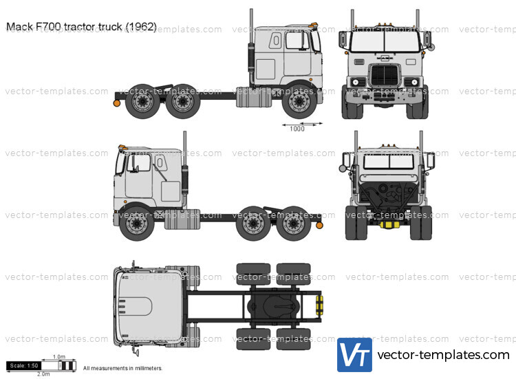 Mack F700 tractor truck