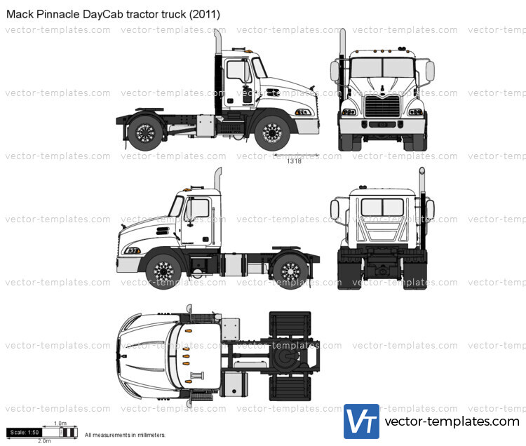 Mack Pinnacle DayCab tractor truck