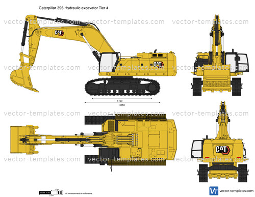 Caterpillar 395 Hydraulic excavator Tier 4