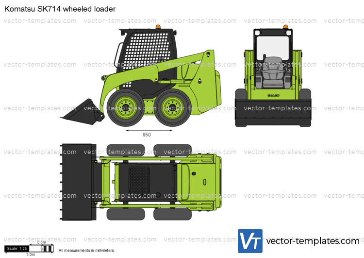 Komatsu SK714 wheeled loader