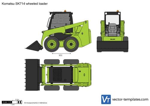 Komatsu SK714 wheeled loader