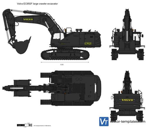 Volvo EC950F large crawler excavator