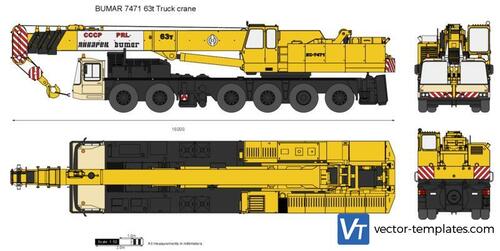 BUMAR 7471 63t Truck crane