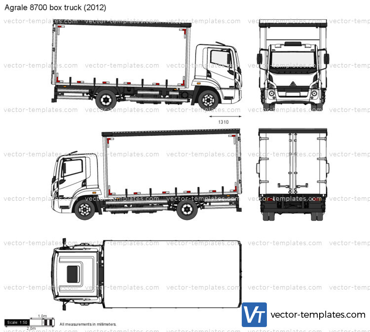 Agrale 8700 box truck