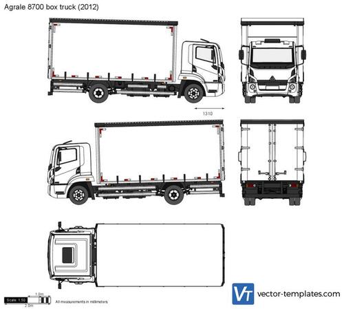 Agrale 8700 box truck