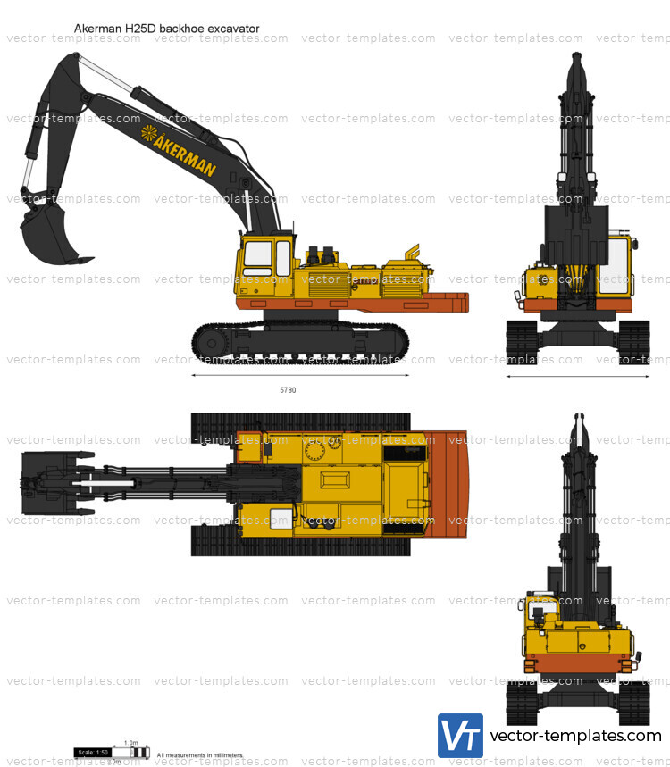 Akerman H25D backhoe excavator