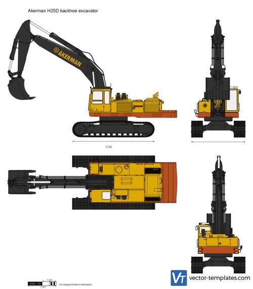 Akerman H25D backhoe excavator