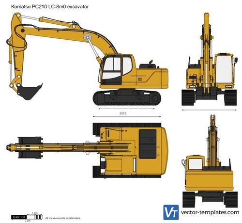 Komatsu PC210 LC-8m0 excavator