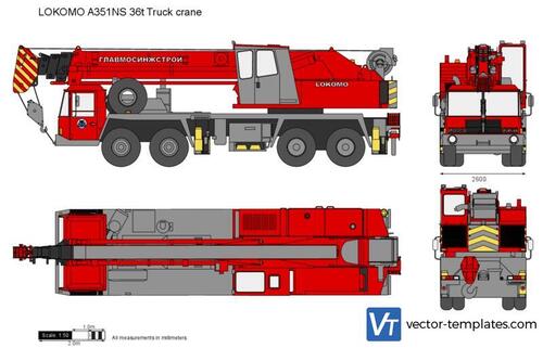 LOKOMO A351NS 36t Truck crane