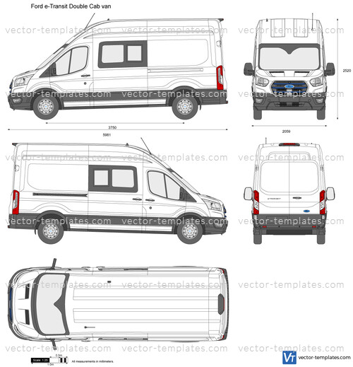 Ford e-Transit Double Cab van