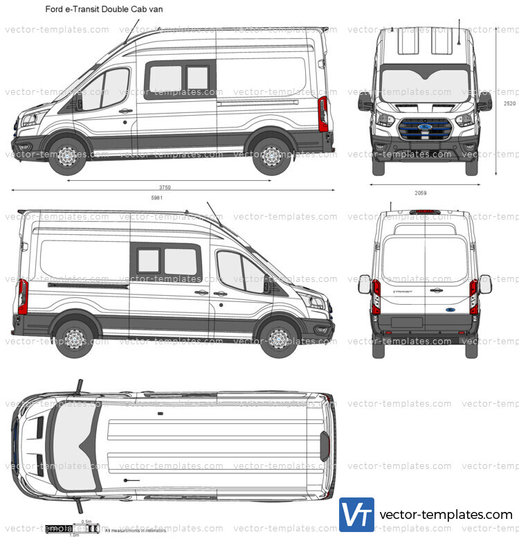 Ford e-Transit Double Cab van