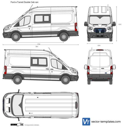 Ford e-Transit Double Cab van