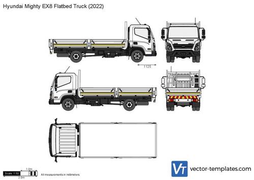 Hyundai Mighty EX8 Flatbed Truck