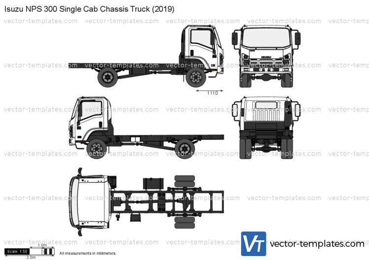 Isuzu NPS 300 Single Cab Chassis Truck