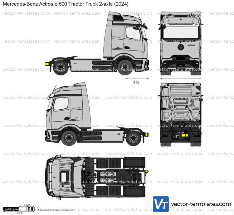 Mercedes-Benz Actros e 600 Tractor Truck 2-axle