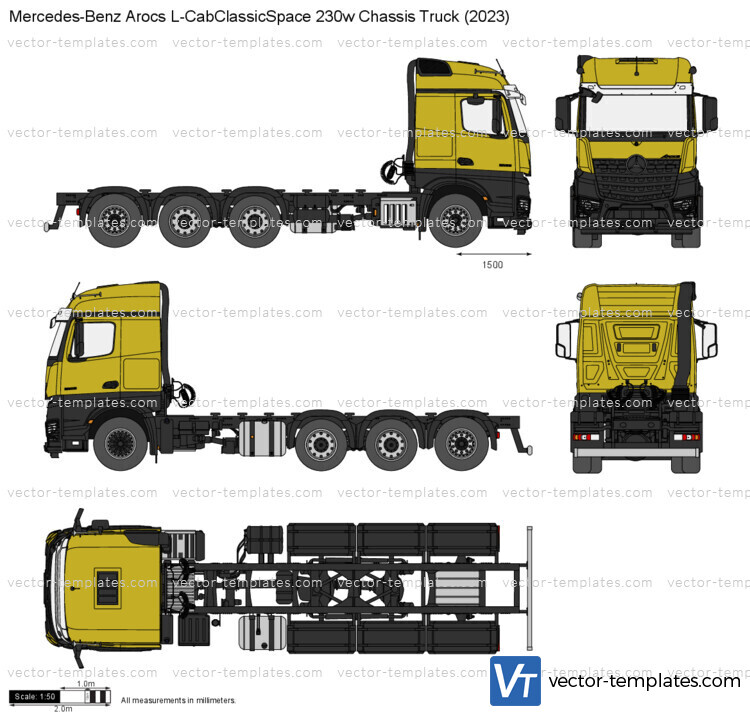 Mercedes-Benz Arocs L-CabClassicSpace 230w Chassis Truck