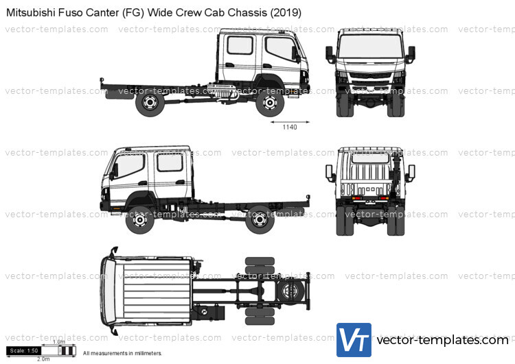 Mitsubishi Fuso Canter (FG) Wide Crew Cab Chassis