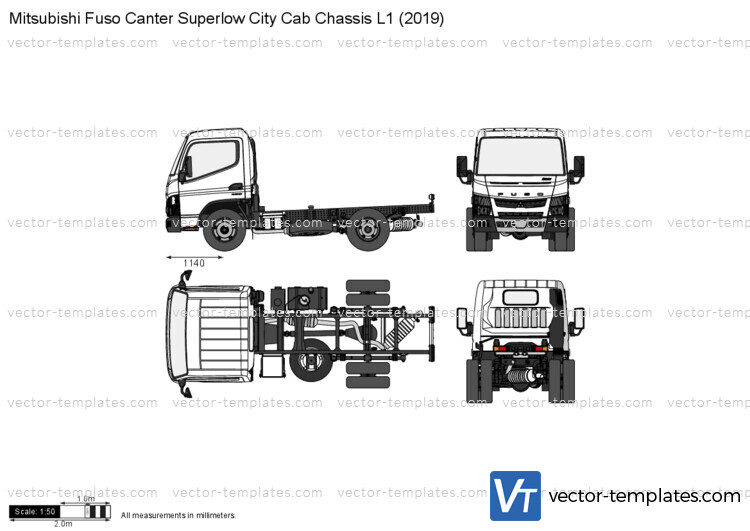 Mitsubishi Fuso Canter Superlow City Cab Chassis L1