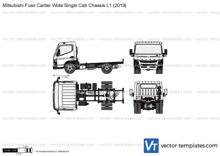 Mitsubishi Fuso Canter Wide Single Cab Chassis L1