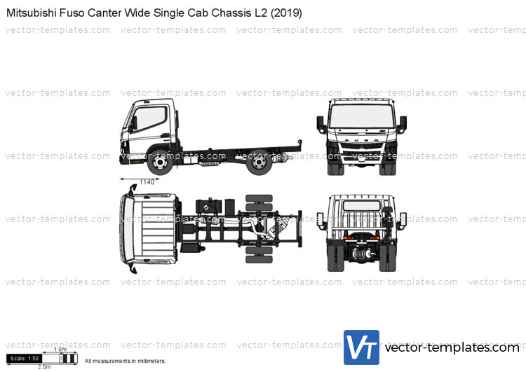 Mitsubishi Fuso Canter Wide Single Cab Chassis L2