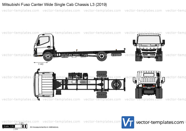 Mitsubishi Fuso Canter Wide Single Cab Chassis L3