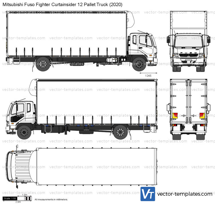 Mitsubishi Fuso Fighter Curtainsider 12 Pallet Truck