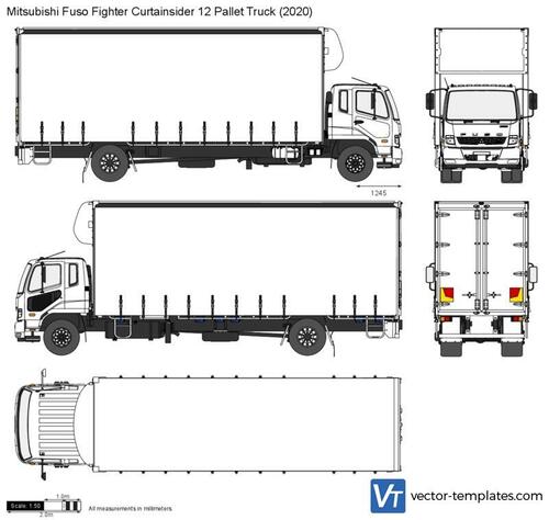 Mitsubishi Fuso Fighter Curtainsider 12 Pallet Truck