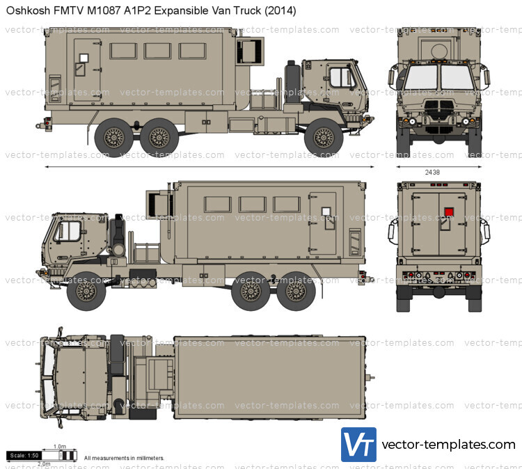 Oshkosh FMTV M1087 A1P2 Expansible Van Truck