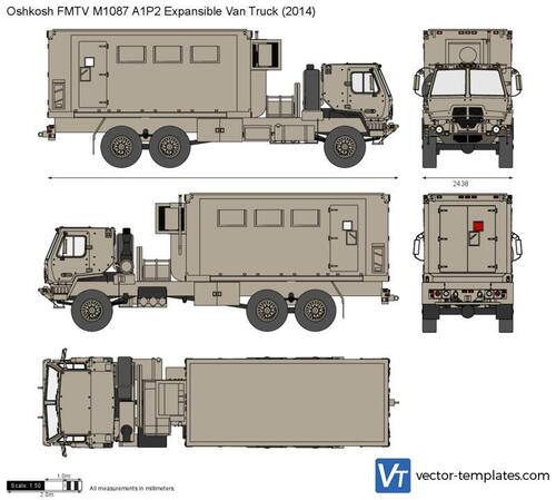 Oshkosh FMTV M1087 A1P2 Expansible Van Truck