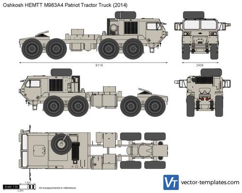 Oshkosh HEMTT M983A4 Patriot Tractor Truck