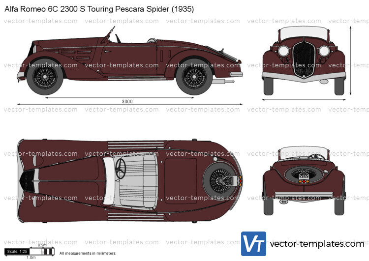 Alfa Romeo 6C 2300 S Touring Pescara Spider