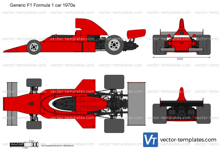 Generic F1 Formula 1 car 1970s