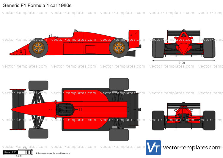 Generic F1 Formula 1 car 1980s