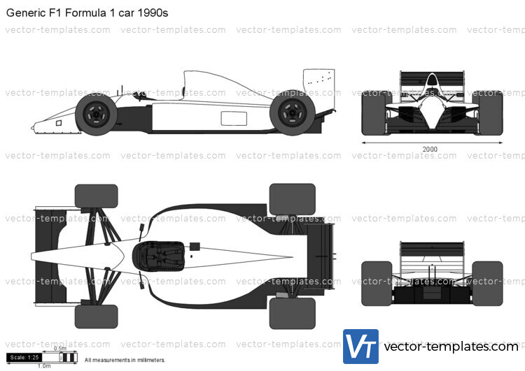 Generic F1 Formula 1 car 1990s