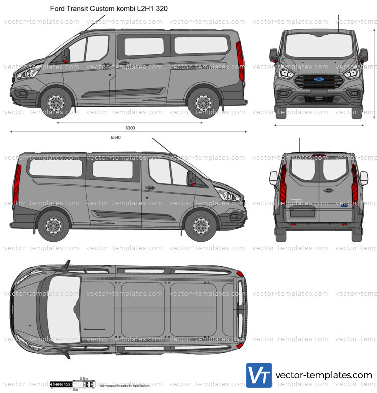 Ford Transit Custom kombi L2H1 320