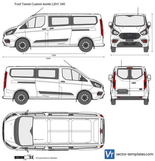 Ford Transit Custom kombi L2H1 340