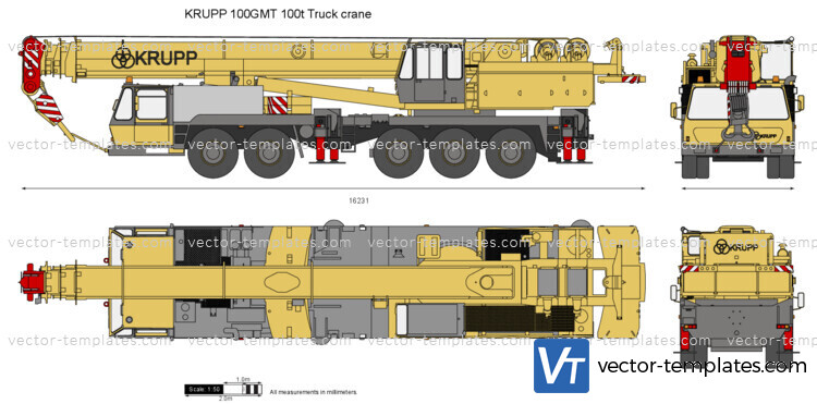 KRUPP 100GMT 100t Truck crane