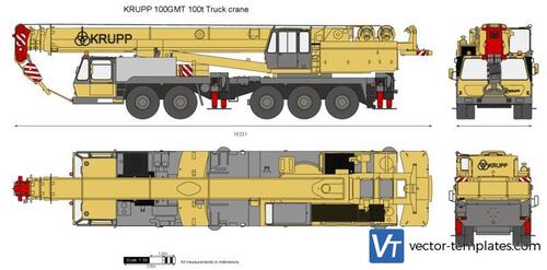 KRUPP 100GMT 100t Truck crane