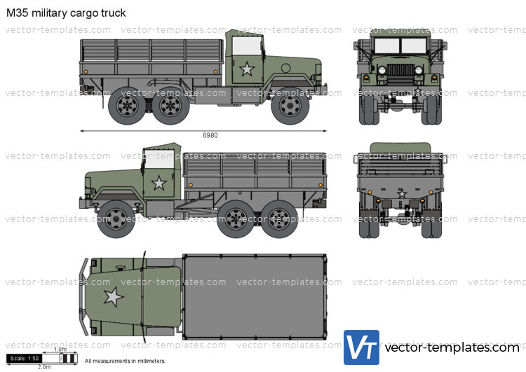 M35 military cargo truck