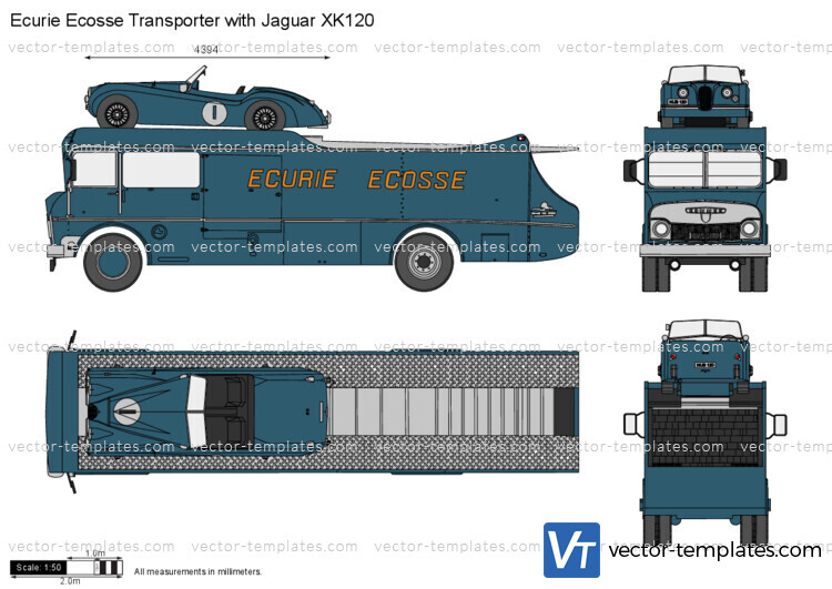 Ecurie Ecosse Transporter with Jaguar XK120