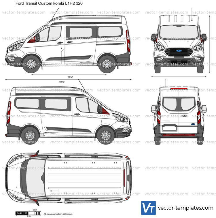 Ford Transit Custom kombi L1H2 320