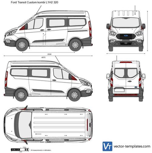 Ford Transit Custom kombi L1H2 320