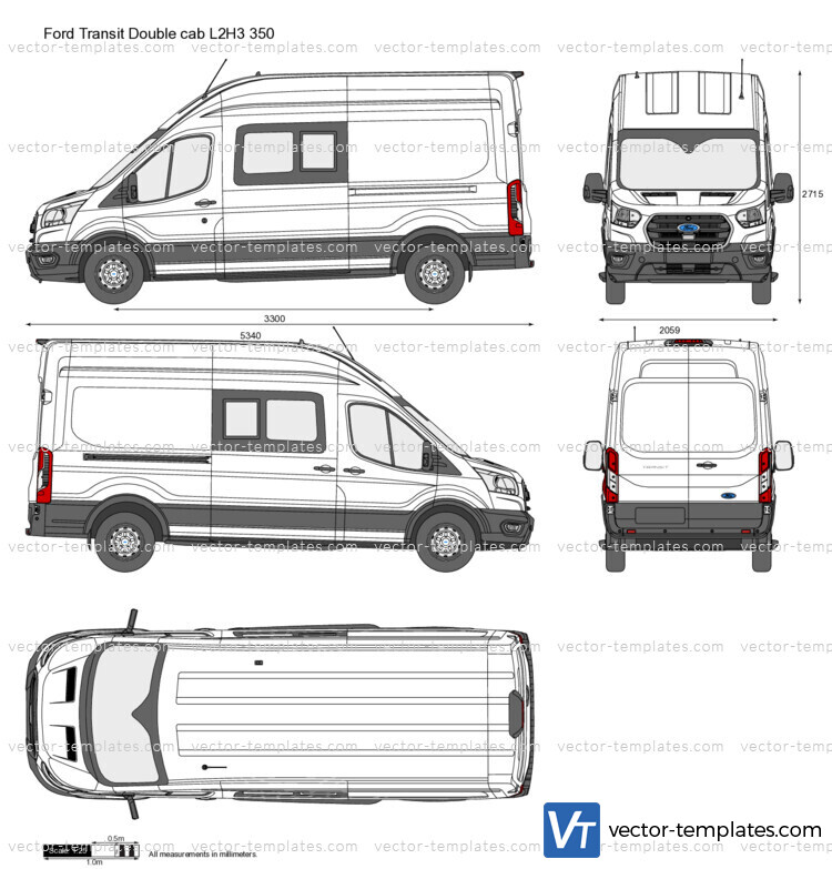 Ford Transit Double cab L2H3 350