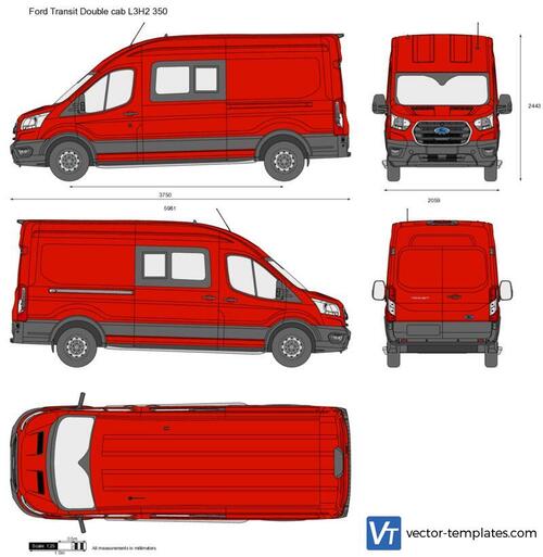 Ford Transit Double cab L3H2 350