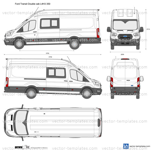 Ford Transit Double cab L4H3 350