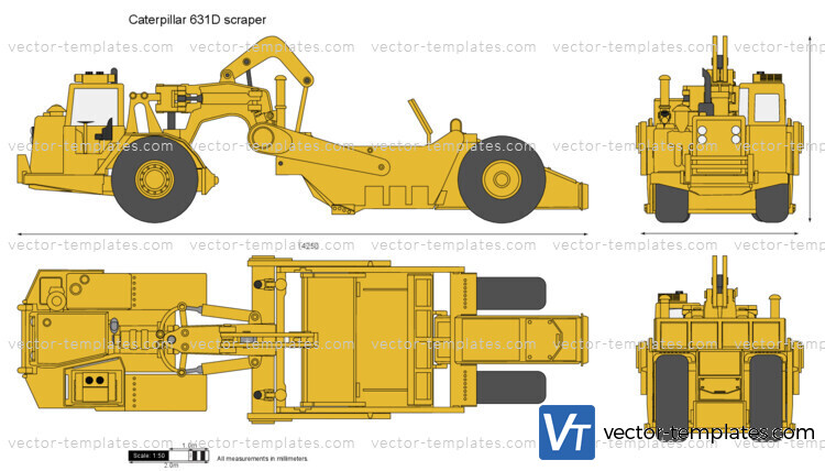 Caterpillar 631D scraper